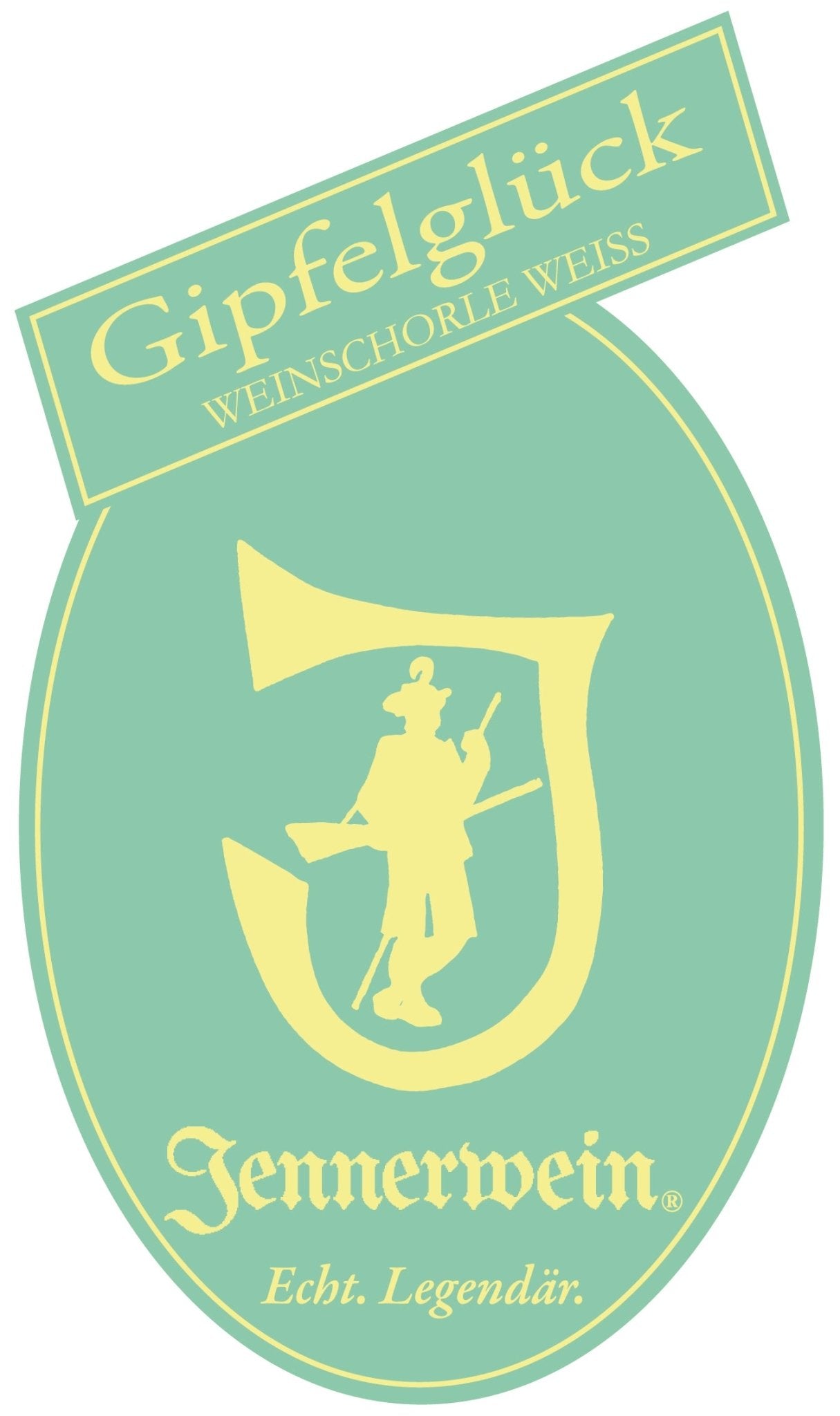 GENUSSZEIT - Jennerwein Gipfelglück - Weissweinschorle Riesling - Exklusiv: in der 0,5 Liter Flasche - Jennerwein