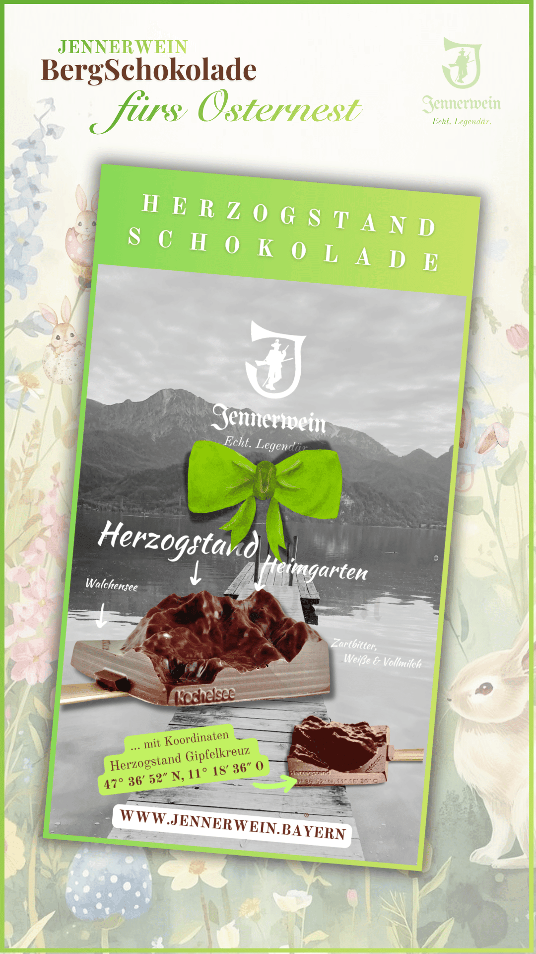 Jennerwein Berg - & Trink - Schokolade - HERZOGSTAND - HEIMGARTEN am Stiel... - Jennerwein