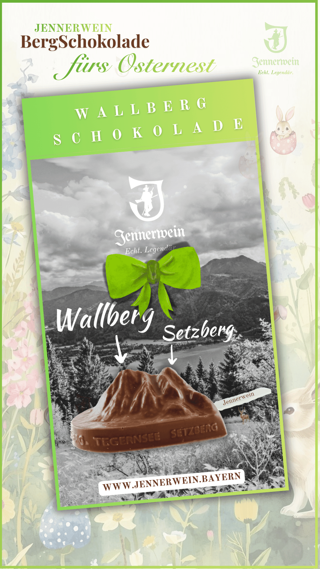 Jennerwein Berg - & Trink - Schokolade - WALLBERG - SETZBERG am Stiel... - Jennerwein