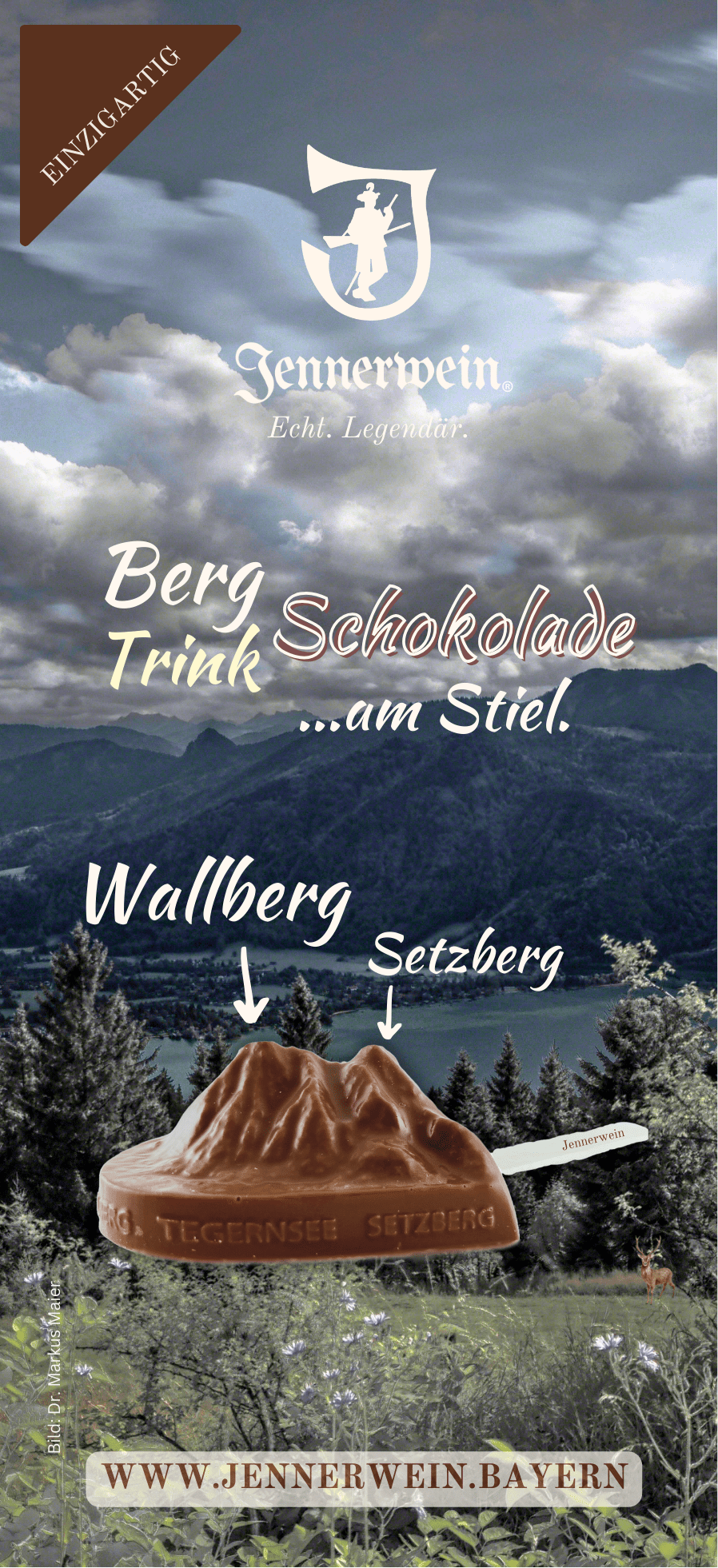 Jennerwein Berg - & Trink - Schokolade - WALLBERG - SETZBERG am Stiel... - Jennerwein