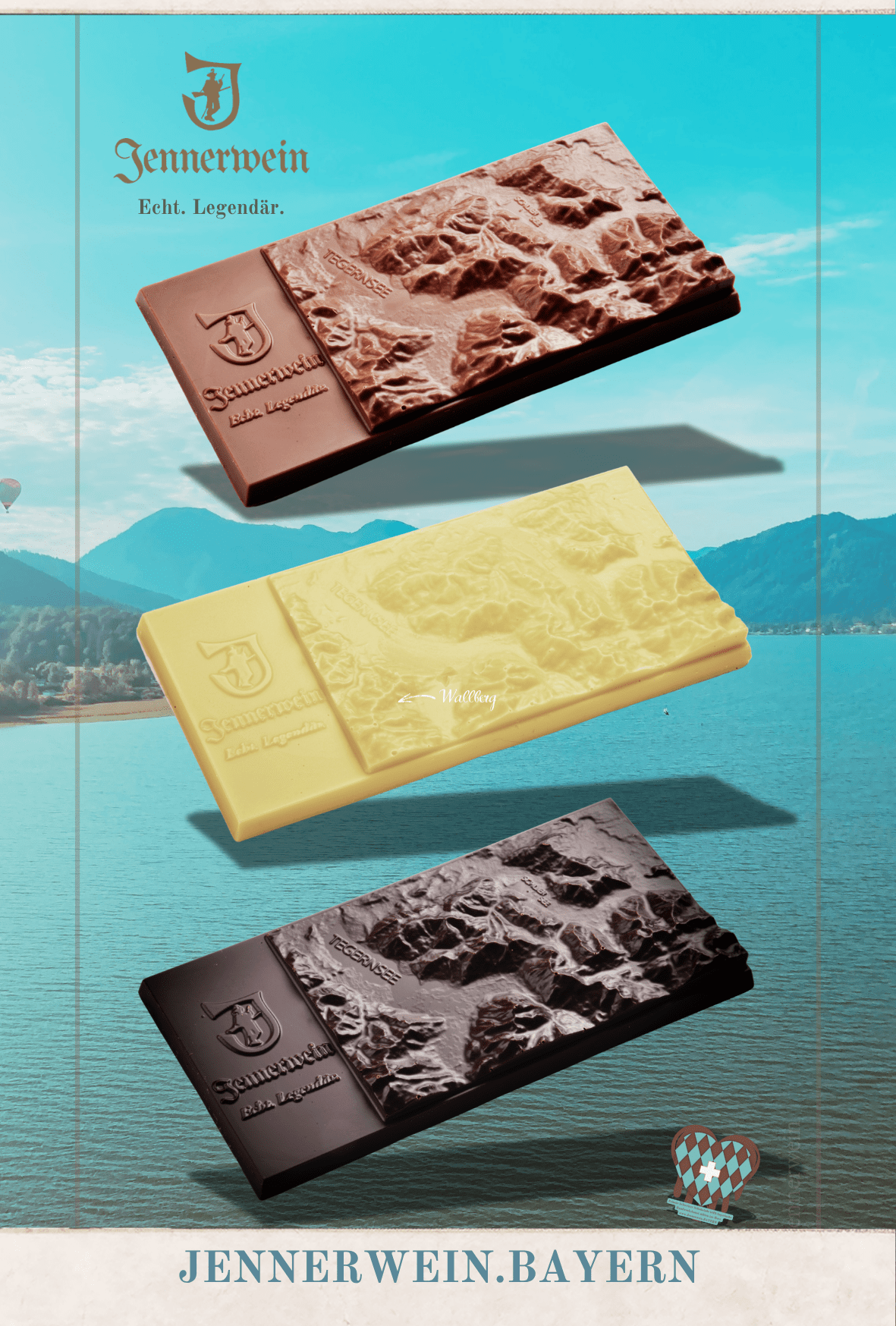 Trilogie - Edition Deluxe - Jennerwein Heimatrevier BergSchokoladen als Geschenkidee - Jennerwein