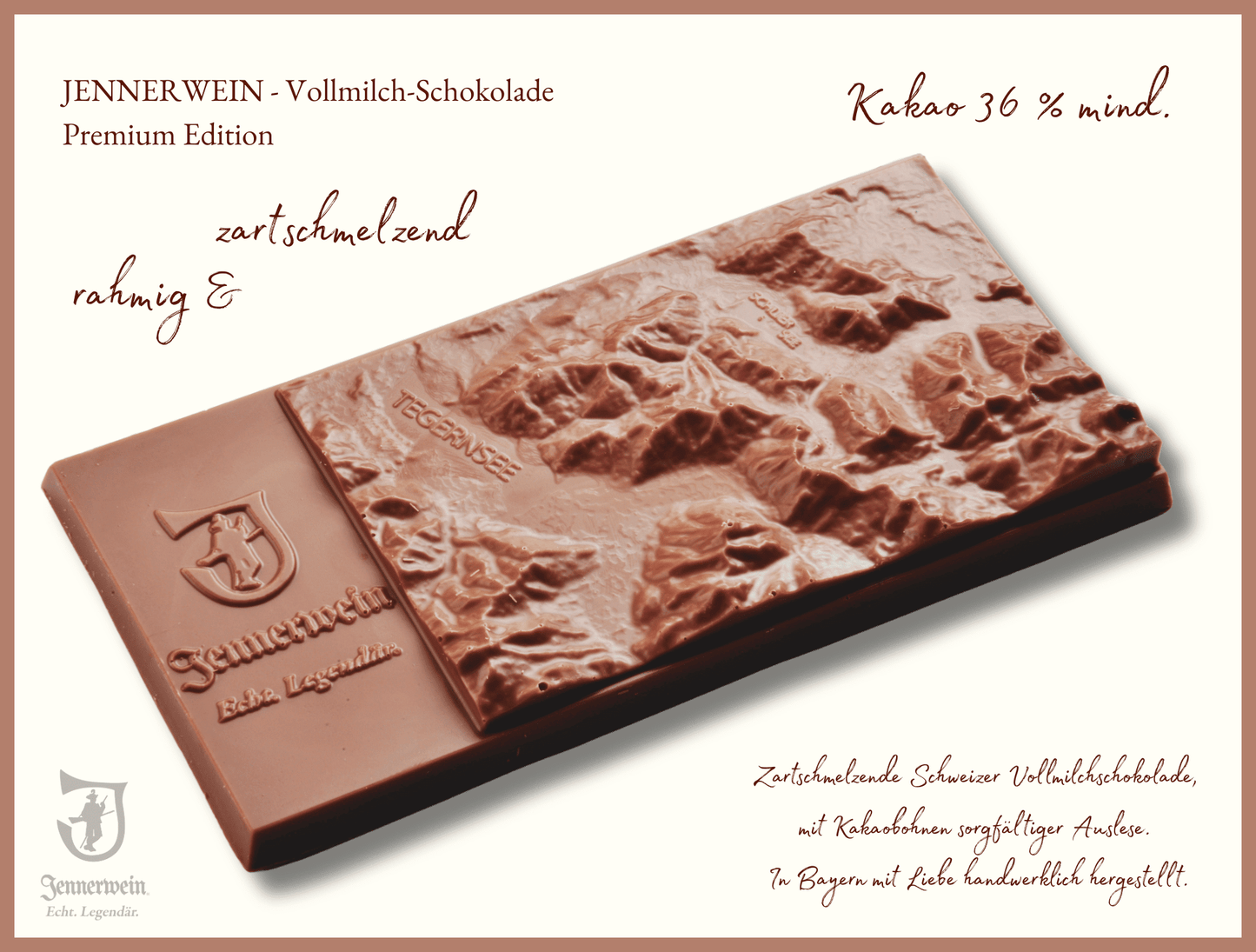 Trilogie - Edition Premium - Jennerwein Heimatrevier BergSchokoladen als Geschenkidee - Jennerwein