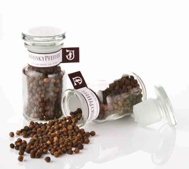 Jennerwein WhiskyPfeffer | in hochwertigem Apothekerglas  - 23 g - Eine wahre Rarität (Alk. < 1% vol) - Jennerwein